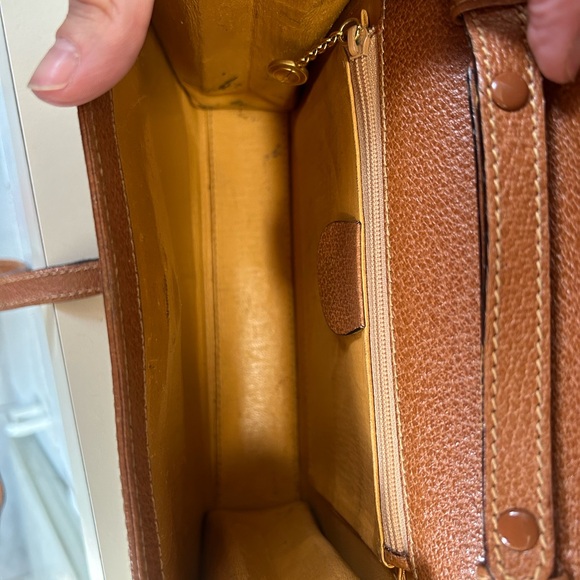 Vintage Gucci Bamboo Tan Leather Shoulder Bag - Picture 10 of 16